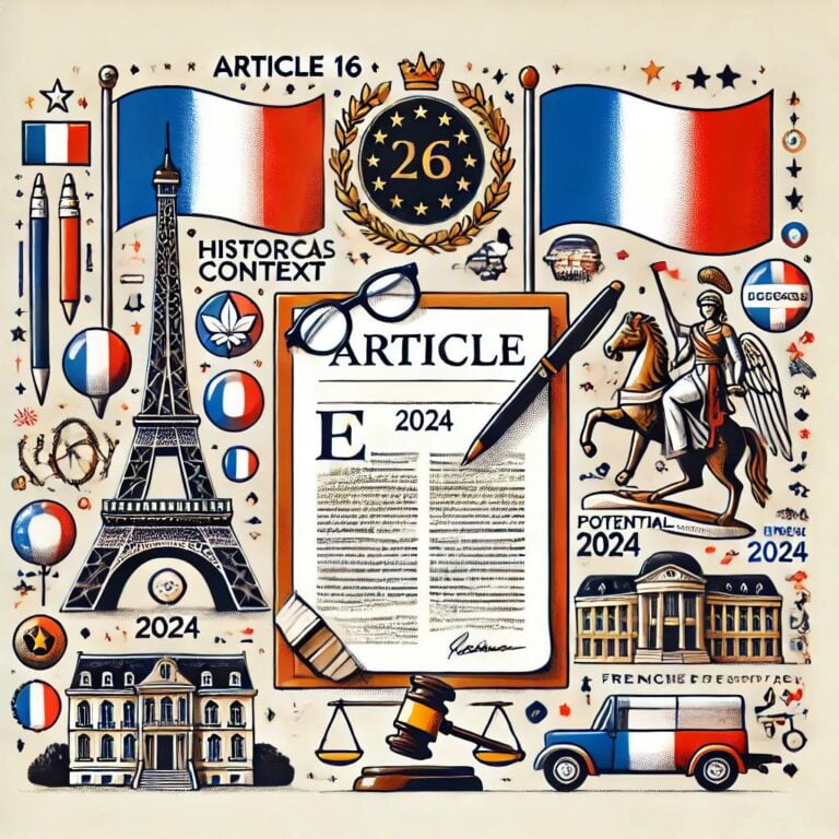 Understanding Article 16 of the French Constitution: Origins, Usage, and Potential Impact in 2024